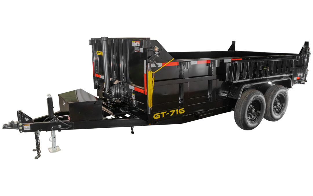 GT-716 – 7ft. (83″w) Hydraulic Dump Trailer
