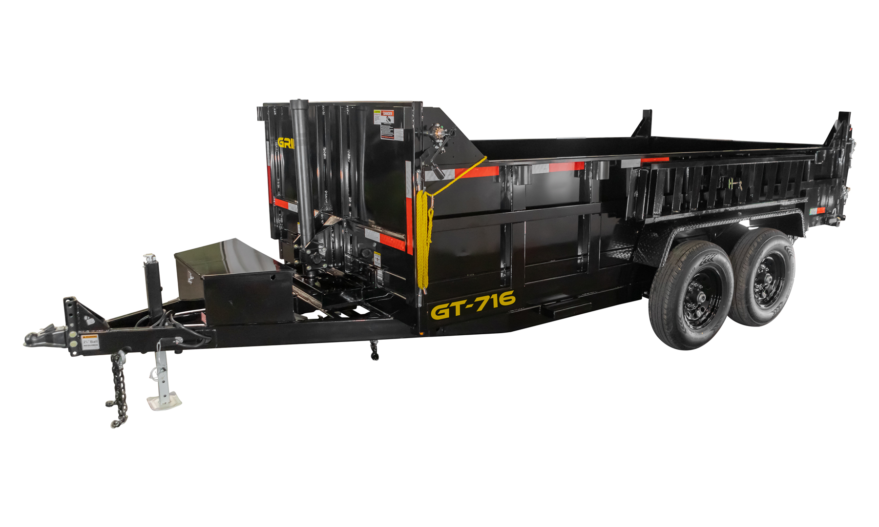 Griffin Trailer - GT-716 - 7ft. (83"w) Hydraulic Dump Trailer